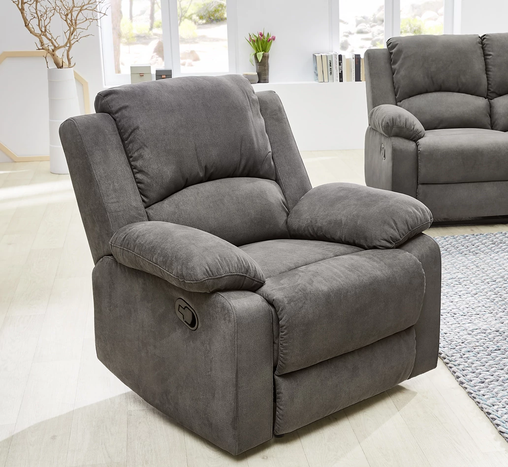 DAKOTA félautomata relax TV fotel - Antracit